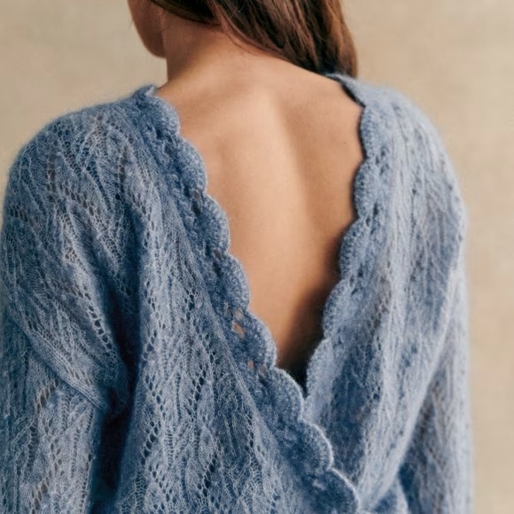 Sezane Nathalia Jumper Ice Blue - Picture 3 of 8